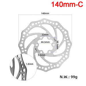 Disque de frein de 140 mm avec 6 trous de vis pour trottinette électrique Segway <span class=keywords><strong>Ninebot</strong></span> <span class=keywords><strong>GT1</strong></span>/GT2, pièces et accessoires de frein à disque super puissants - Product Image 3
