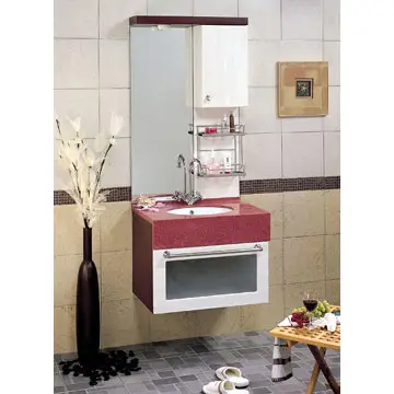 Wall hanging sink modern antique design traditional melamine PVC with sink with mirror vanities bathroom vanity bathroom cabinet