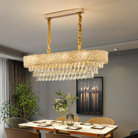 Lustre suspendu LED décoratif de grande taille au design long pour restaurant et hôtel nordique, idéal pour table de salle à manger