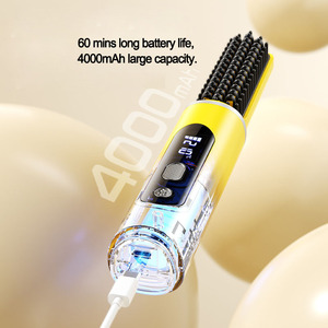 Plancha y <span class=keywords><strong>Rizador</strong></span> de <span class=keywords><strong>Pelo</strong></span> 2 en 1, Herramienta Iónica Portátil para Peinar el Cabello, Calentamiento Rápido, Anti-escaldaduras, Rizado Automático - Product Image 4