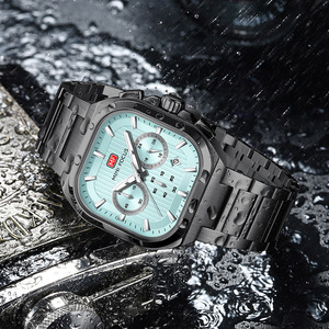 Reloj de Hombre <span class=keywords><strong>MF</strong></span> MINI FOCUS 0622G, Nuevo, Caja Cuadrada, Multifuncional, de Cuarzo, con Luz Nocturna y Correa de Acero - Product Image 4