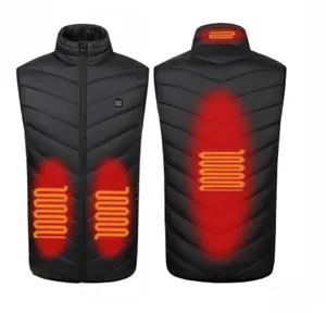 factory spot wholesale delivery fast casual outdoor keep warm 4 areas Intelligent USB charging heating vest