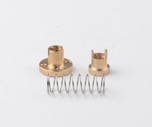 Loodschroef T8 8Mm Anti-Speling Moer Tl 8X8 Loodschroef Met Messing Moer - Product Image 4