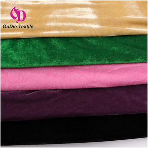 100% polyester velours tissu extensible doux et occultant pour robes <span class=keywords><strong>de</strong></span> <span class=keywords><strong>soirée</strong></span> pyjamas prix bon marché <span class=keywords><strong>de</strong></span> la fabrication également pour les canapés - Product Image 5