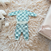 Vente en Gros Mimixiong Barboteuses Bébé à Bretelles en Coton 100% Tricoté Vêtements Combi-Short Bébé à Carreaux