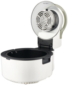 Appareil de cuisine domestique, four multifonction 4,5 litres avec plateau rond, contrôle intelligent, design rétro, friteuse à air chaud - Product Image 2