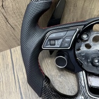 Volant en fibre de carbone perforé personnalisé en stock pour Audi A3 A4 A5 A6 A7 Q3 Q5 Q7 S4 S5 S6 RS4 RS7 R8 RS3 C7 S3 B8 B9 S4