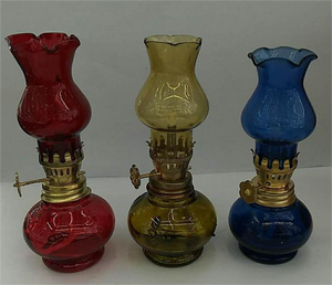 Diamant rond à l'<span class=keywords><strong>ancienne</strong></span> rouge vert bleu bocal vide bouteille en <span class=keywords><strong>verre</strong></span> <span class=keywords><strong>lampe</strong></span> à huile lanterne avec mèches décoration de table pour la maison lampes à huile - Product Image 4