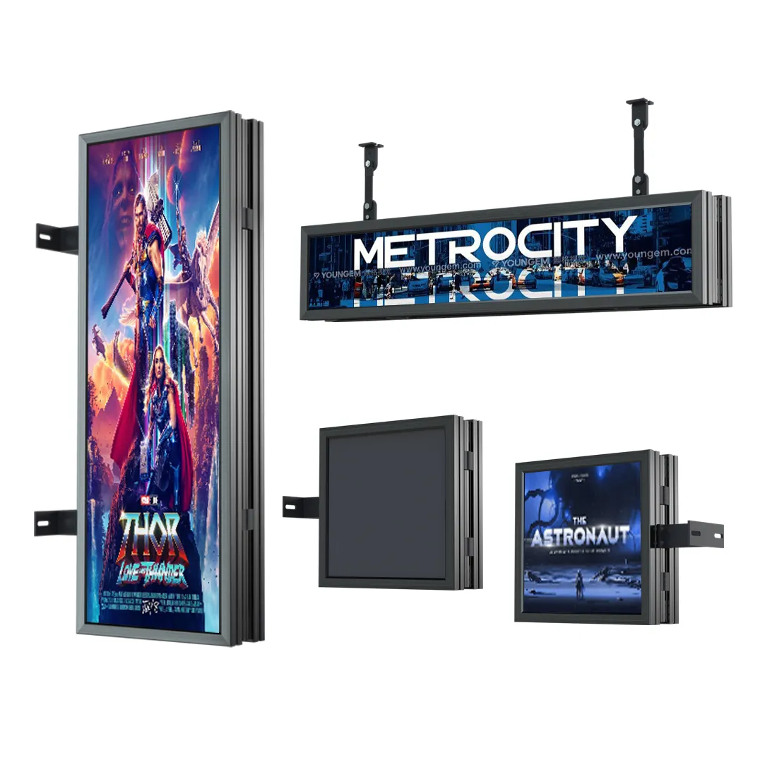 Double sided LED display screen  store billboard  outdoor waterproof and sunscreen advertising light box custom high-definition