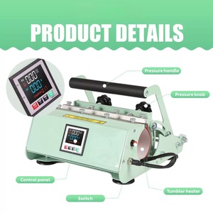Machine de presse à chaud semi-automatique manuelle multifonctionnelle pour tasses droites de 11oz et 30oz, idéale pour l'impression par sublimation DIY et la personnalisation de tasses - Product Image 2
