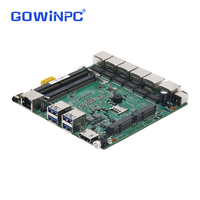 Carte mère PCBA industrielle pour appareil réseau 6 ports LAN, routeur logiciel 2.5G, pare-feu matériel, avec processeurs Intel i7-8550U, i3-6006U, i7-7500U, J6412