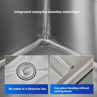 Évier de cuisine commercial en acier inoxydable et table en bois pour restaurants hôtels et bars gaz/électricité capacité 8-9L