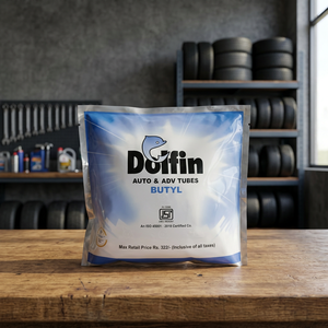 Dolfin Motorcycle Inner Tube 100/90-18 & 90/90-18 | Premium Butyl <b>Rubber</b> | Heavy-Duty | Model B098 | Made in Punjab - Product Image 1