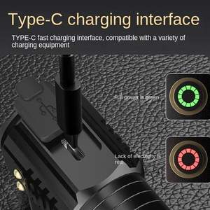 Lampe torche tactique en gros 600 lumens 3 XPG Mini en aluminium scellé étanche 4 modes recharge USB Type-C camping extérieur avec clip - Product Image 6