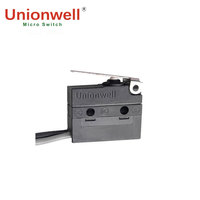 Unionwell 5A 1NC 1NO Mini Interrupteur Vente à Chaud 3 Broches Bornes Micro-interrupteur Court Droit Charnière Levier SPDT Circuit pour Humidificateur