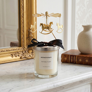 Essential Oil Scented Candle for Home Use, Bedroom Fragrance Diffuser, Glass Cup Decoration, Soy Wax Fragrance - Product Image 1