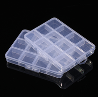 Boîte de rangement pour perles, 12 compartiments, en plastique PP transparent, design nordique, pliable, anti-poussière