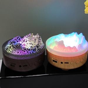 New Small <b>Wireless</b> Bluetooth Speaker Subwoofer Outdoor Portable Music Night <b>Light</b> Volcano Crack Night <b>Light</b> Speaker - Product Image 3