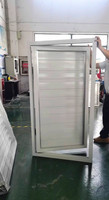 Volet de porte en aluminium YASHO personnalisé de haute qualité, garantie 5+ ans, options fixes/manuelles/électriques, ouverture horizontale