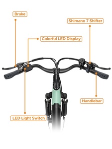 จักรยานไฟฟ้า HillMiles MileCity 1 รุ่น E Bike จักรยานไฟฟ้าสำหรับผู้หญิง ราคาจักรยานไฟฟ้าสำหรับผู้ใหญ่ จักรยานไฟฟ้าแบบ Chopper จักรยานไฟฟ้าจากคลังสินค้าในยุโรป - Product Image 4