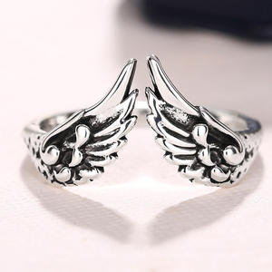 Vintage Wings Alloy <b>Ring</b> Unisex Fashion Gift Jewelry <b>Open</b> Adjustable Design T0146 - Product Image 4