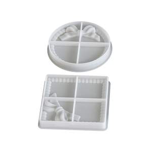 แม่พิมพ์ซิลิโคนสำหรับเค้กรูปโบว์ทรงสี่เหลี่ยมเป็นมิตรต่อสิ่งแวดล้อมแบบ<span class=keywords><strong>ทำ</strong></span>มือ - Product Image 5