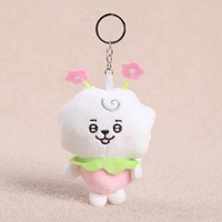 Nouveau porte-clés en peluche mignon Kawaii, mini jouet en peluche doux pour breloque de sac, pendentif, décoration de sac à dos