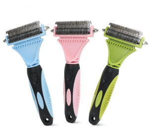 Spazzola <span class=keywords><strong>per</strong></span> il Bagno dei <span class=keywords><strong>Cani</strong></span> in Acciaio Inossidabile, Ecologica, a Doppia Faccia, Pettine Scioglinodi, Strumento <span class=keywords><strong>per</strong></span> la Toelettatura e la Rimozione del Pelo - Product Image 5