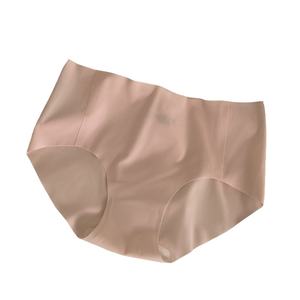 Culotte de yoga mi-haute élastique pour femme sans couture à séchage rapide et nue sans sensation VPL Ice Silk Fitness Briefs Style tricoté de tous les jours - Product Image 5
