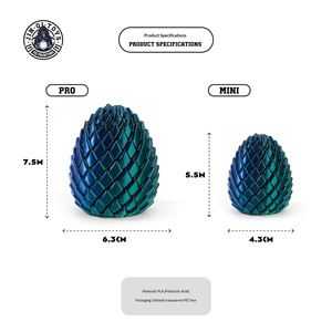 Nuevo Juguete de Impresión 3D Huevo de Dragón, Huevo Sorpresa, Juguete Musical de Empujar, Adornos, Diversión Tridimensional, Huevo Long Lin, Juguete de Descompresión - Product Image 4