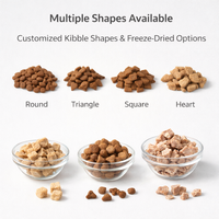 Alimento Seco para Gatos, Probiótico, Sin Granos de Pescado, Alto en Proteínas, Orgánico, Sin OMG, Sin Aditivos, Liofilizado, para Ganancia Muscular, con Vitaminas