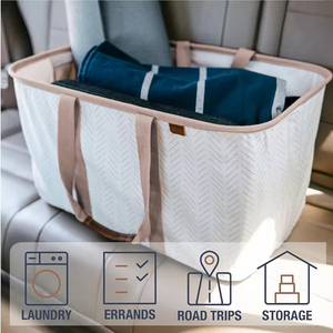 Machine Washable Polyester Travel <b>Laundry</b> Backpack Handles Drawstring Eco-friendly Foldable Portable Dirty Clothes Organizer - Product Image 5