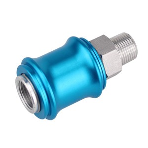วาล์วสไลด์ลมแบบแมนนวล SIVK รุ่น HSV06 HSV08 HSV10 HSV15 เกลียวใน อลูมิเนียม วาล์วปลดเร็ว - Product Image 4
