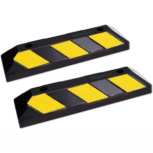 टिकाऊ 560 मिमी पार्किंग कर्ब्स रबर कार पहिया स्टॉपर - Product Image 1