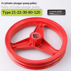Poulie de pompe Tropepunching, accessoires pour pompe à plongeur <span class=keywords><strong>triplex</strong></span>, double entraînement B, courroie triangulaire, aluminium massif, 2 kg, fabriqué en Chine - Product Image 1