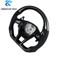 Setir Mobil Serat Karbon untuk Audi A1 A3 A4 A5 A6 A7 C5 C6 C7 C7.5 C8 B6 B7 B8 B8.5 B9 Gb 8v 8p 8y B10 RS5 RS6 RS7 Tanpa airbag