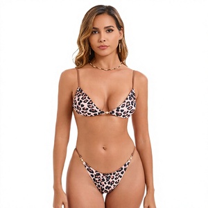 Bikini Manufacturer Custom Swimsuit Print Pattern Bikini Set V-<b>strings</b> Swimwear Women - Product Image 1