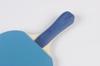 Raquette de tennis de table en bois pur certifiée FSC, 5 plis, caoutchouc vert, qualité certifiée