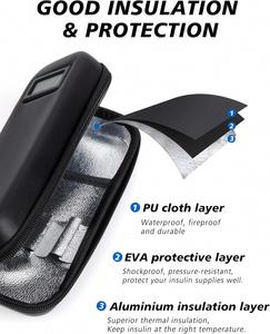 Étui de transport isotherme pour insuline avec affichage de la température - Sac réfrigérant pour médicaments sans accumulateur de froid - Product Image 3