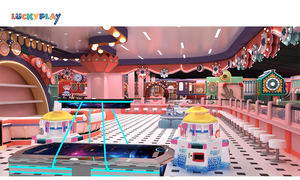 Centro Giochi per Bambini con Super Trampolino, Scivoli, Piscina di Palline, Labirinto e Giochi Interattivi - Product Image 4