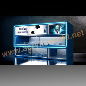 Présentoir à cigarettes chine usine magasin comptoir POS présentoir à cigarettes étagère acrylique poussoirs à cigarettes présentoir avec lumière LED - Product Image 3