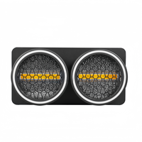 2 ojos Retro Matrix Light 120W RGBW Luz de escenario DJ Strobe Wash retroiluminación iluminación ambiental LED audiencia Blinder lámpara de aluminio