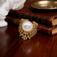 Bagues en laiton plaqué or 18 carats, design géométrique, ajustables, tendance, élégantes, pour femmes, à porter tous les jours, style éternité