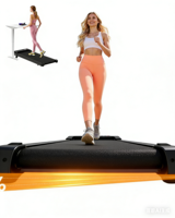 Tapis de marche électrique pliable ultra-fin en acier avec écran LCD, programme d'exercice, inclinaison de 7 %, moteur silencieux sans balais, pour la maison