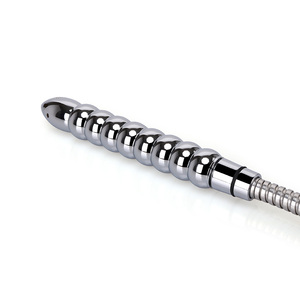 9 Ball <span class=keywords><strong>Anal</strong></span> Vagina Cleaner Liga De Alumínio Chuveiro Enema Bicos Dildo Oco com Grânulos De Alumínio Metal Butt Plug Brinquedos Sexuais - Product Image 6