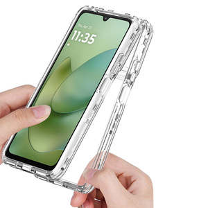 Funda Protectora Transparente de Acrílico Cristalino Resistente a Impactos, Protección Completa de 360 Grados para Teléfono Celular <span class=keywords><strong>Motorola</strong></span> Moto G06 4G - Product Image 3