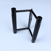 Barre de tension pour triceps en forme de V pour entraînement musculaire en salle de sport, en acier noir et caoutchouc, accessoires de traction avec poignée confortable
