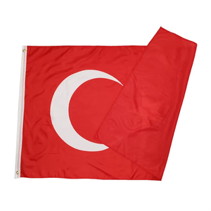 Bandiera Nazionale <span class=keywords><strong>Turca</strong></span> 90x150cm per Eventi Sportivi 2026, Bandiera della Turchia in Poliestere all'Ingrosso - Product Image 3