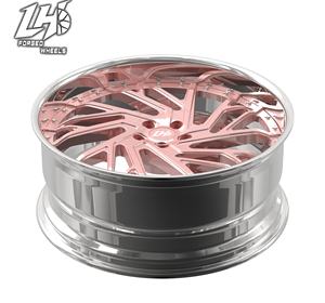 Cerchi in Lega Forgiati Cromati Concavi 2/3 Pezzi 21 22 24 26 28 Pollici Personalizza il LOGO Coprimozzo Flottante - Product Image 3