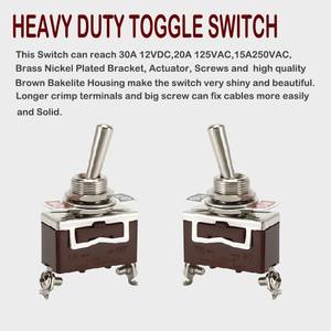 Wintai-Tech China 2 Bende 2way Schakelaar Bruine Tuimelschakelaar Met Schroefklemmen Schakelaar Aan-Uit - Product Image 2